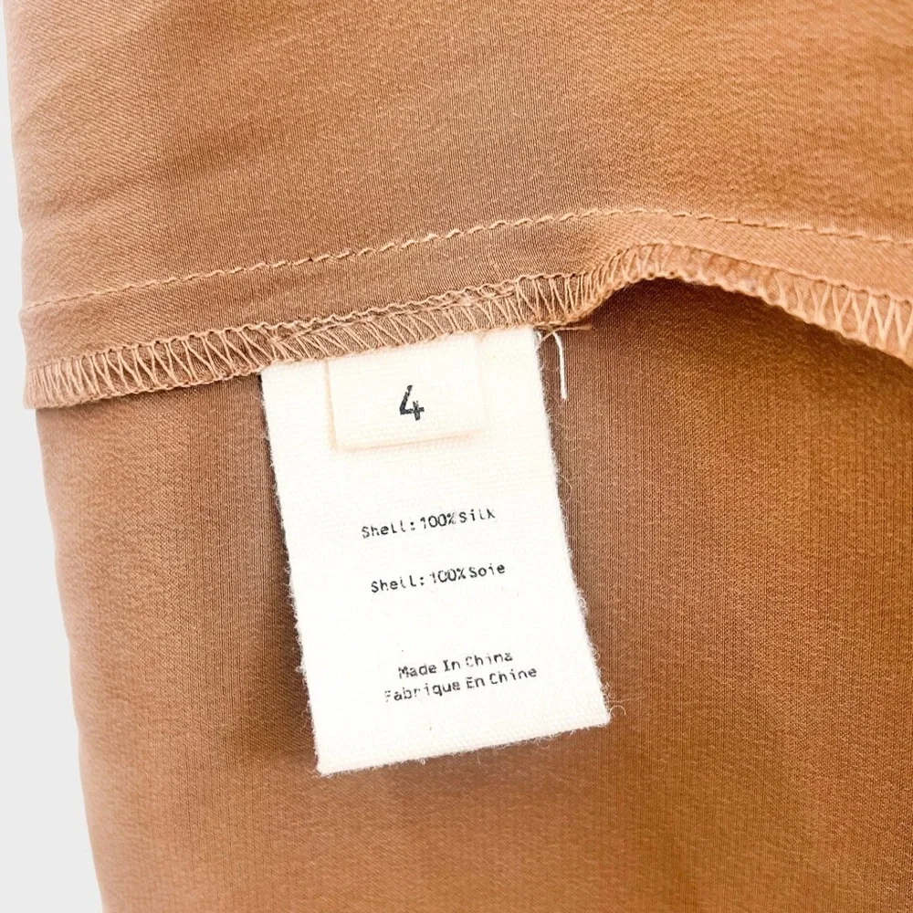L’AGENCE Brown Talia Tiered Maxi Dress (Sz 4) - Picture 8 of 8